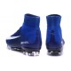 Nike Mercurial Superfly V FG ACC Nuove Scarpa da Calcetto Blu Bianco