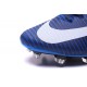 Nike Mercurial Superfly V FG ACC Nuove Scarpa da Calcetto Blu Bianco