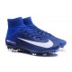 Nike Mercurial Superfly V FG ACC Nuove Scarpa da Calcetto Blu Bianco