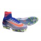 Nike Mercurial Superfly V FG ACC Nuove Spark Brilliance Scarpa da Calcetto Bianco Blu Arancio