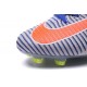 Nike Mercurial Superfly V FG ACC Nuove Spark Brilliance Scarpa da Calcetto Bianco Blu Arancio