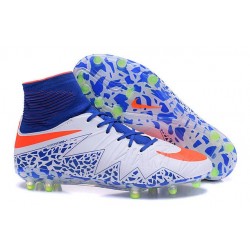 Scarpette da Calcio Nike HyperVenom Phantom 2 FG ACC Bianco Rosso Blu