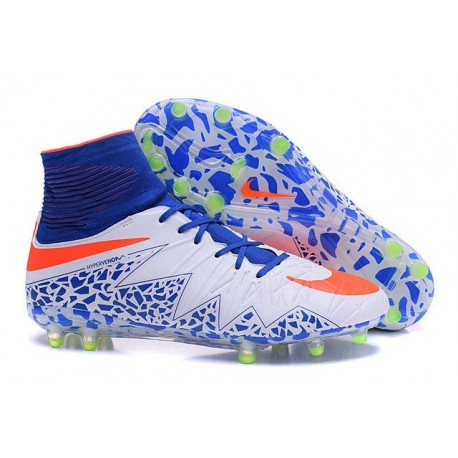 Scarpette da Calcio Nike HyperVenom Phantom 2 FG ACC Bianco Rosso Blu