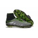 Scarpette da Calcio Nike HyperVenom Phantom 2 FG ACC Nero Grigio