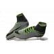 Scarpette da Calcio Nike HyperVenom Phantom 2 FG ACC Nero Grigio