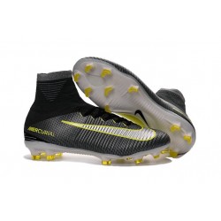 Scarpe da Calcio 2016 Nike Mercurial Superfly V FG ACC Nero Giallo Bianco