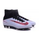 Scarpe da Calcio 2016 Nike Mercurial Superfly V FG ACC Bianco Rosso