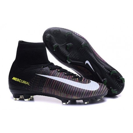 Scarpe da Calcio 2016 Nike Mercurial Superfly V FG ACC Nero Bianco Rosa