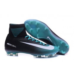 Nike Mercurial Superfly 5 FG Scarpa Uomo Nero Blu Bianco