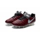 Nike Scarpette da Calcio 2016 Tiempo Legend 6 Tech Craft FG Rosso Bianco