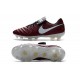 Nike Scarpette da Calcio 2016 Tiempo Legend 6 Tech Craft FG Rosso Bianco