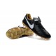 Nike Scarpette da Calcio 2016 Tiempo Legend 6 Tech Craft FG Nero Bianco Oro