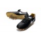 Nike Scarpette da Calcio 2016 Tiempo Legend 6 Tech Craft FG Nero Bianco Oro