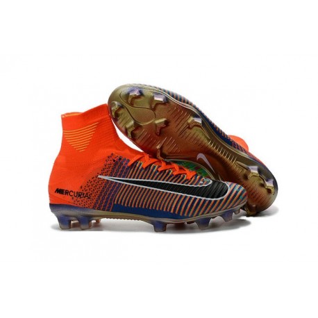 Nike Mercurial Superfly 5 FG Scarpa X EA Sports Arancio Blu Nero