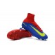 Nike Mercurial Superfly 5 FG Scarpa Uomo Rosso Blu Giallo