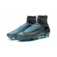 Nike Mercurial Superfly V FG Nuovo Scarpa da Calcio Uomo Grigio Nero Blu