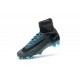 Nike Mercurial Superfly V FG Nuovo Scarpa da Calcio Uomo Grigio Nero Blu