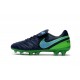 Nike Scarpette da Calcio 2016 Tiempo Legend 6 Tech Craft FG Verde Nero