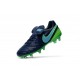 Nike Scarpette da Calcio 2016 Tiempo Legend 6 Tech Craft FG Verde Nero