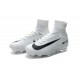 Nike Mercurial Superfly V FG Nuovo Scarpa da Calcio Uomo Bianco Nero