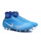 Nuovo Nike Scarpa da Calcio Magista Obra 2 FG Blu Bianco