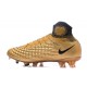 Nuovo Nike Scarpa da Calcio Magista Obra 2 FG Oro Nero