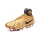 Nuovo Nike Scarpa da Calcio Magista Obra 2 FG Oro Nero