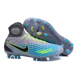 Nike Magista Obra II FG ACC Scarpe da Calcio Uomo Grigio Blu