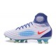 Nike Magista Obra II FG ACC Scarpe da Calcio Uomo Bianco Blu Rosso