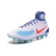 Nike Magista Obra II FG ACC Scarpe da Calcio Uomo Bianco Blu Rosso