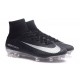 Nike Mercurial Superfly V FG Nuovo Scarpa da Calcio Uomo Nero Metallico