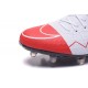 Scarpini Calcio Wayne Rooney Nike Hypervenom Phinish FG Bianco Rosso