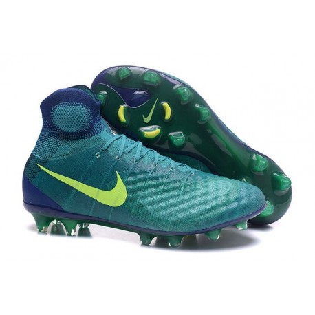 Nike Magista Obra II FG ACC Scarpe da Calcio Uomo Verde Volt