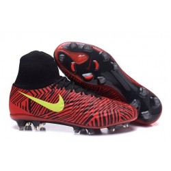 Scarpa Calcio Nuovo Nike Magista Obra 2 FG Rosso Nero Giallo