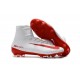 Nike Mercurial Superfly V FG Nuovo Scarpa da Calcio Uomo Bianco Rosso