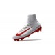 Nike Mercurial Superfly V FG Nuovo Scarpa da Calcio Uomo Bianco Rosso