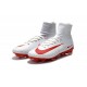 Nike Mercurial Superfly V FG Nuovo Scarpa da Calcio Uomo Bianco Rosso