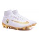 Nike Mercurial Superfly V FG Nuovo Scarpa da Calcio Real Madrid FC Bianco Oro