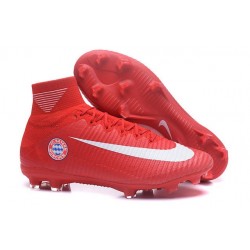 Nike Mercurial Superfly V FG Nuovo Scarpa da Calcio Bayern München Rosso