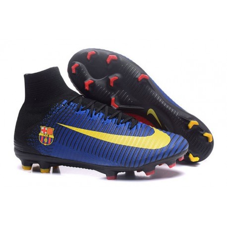 Nike Mercurial Superfly V FG Nuovo Scarpa da Calcio Barcelona Blu