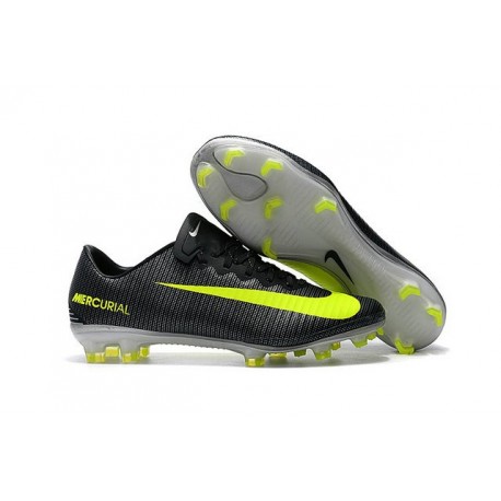 Nike Scarpa da Calcio Mercurial Vapor 11 CR7 FG ACC Nero Giallo