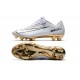 Nike Mercurial Vapor Vitórias XI FG Scarpe Calcio Uomo Bianco Oro