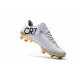 Nike Mercurial Vapor Vitórias XI FG Scarpe Calcio Uomo Bianco Oro