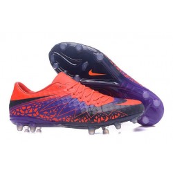 Scarpini Calcio Nuove Nike Hypervenom Phinish FG Viola Rosso Nero