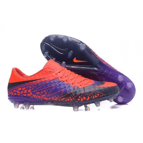 Scarpini Calcio Nuove Nike Hypervenom Phinish FG Viola Rosso Nero