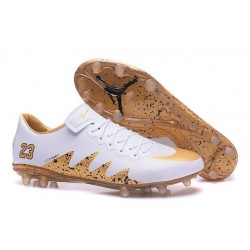 Scarpini Calcio Nuove Nike Hypervenom Phinish FG Neymar Jordan Bianco Oro