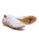 Scarpini Calcio Nuove Nike Hypervenom Phinish FG Neymar Jordan Bianco Oro