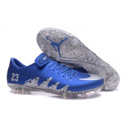 Scarpini Calcio Nuove Nike Hypervenom Phinish FG Neymar Jordan NJR Blu Metallico