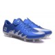 Scarpini Calcio Nuove Nike Hypervenom Phinish FG Neymar Jordan NJR Blu Metallico