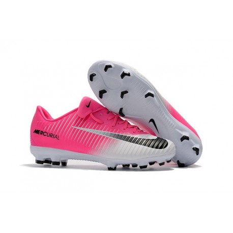 Nike Mercurial Vapor XI FG Scarpe Calcio Uomo Rosa Bianco Nero